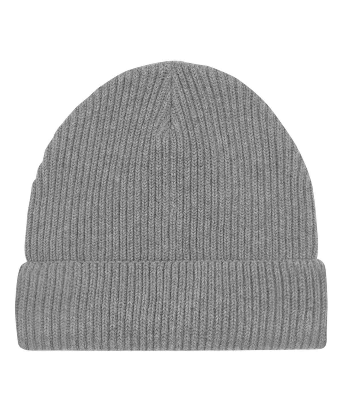 Mid Heather Grey - Fisherman beanie in unisex fit (STAU771) Hats Stanley/Stella Exclusives, Headwear, New Colours For 2022, New In Autumn Winter, New In Mid Year, Organic & Conscious, Raladeal - Stanley Stella, Stanley/ Stella, Winter Essentials Schoolwear Centres