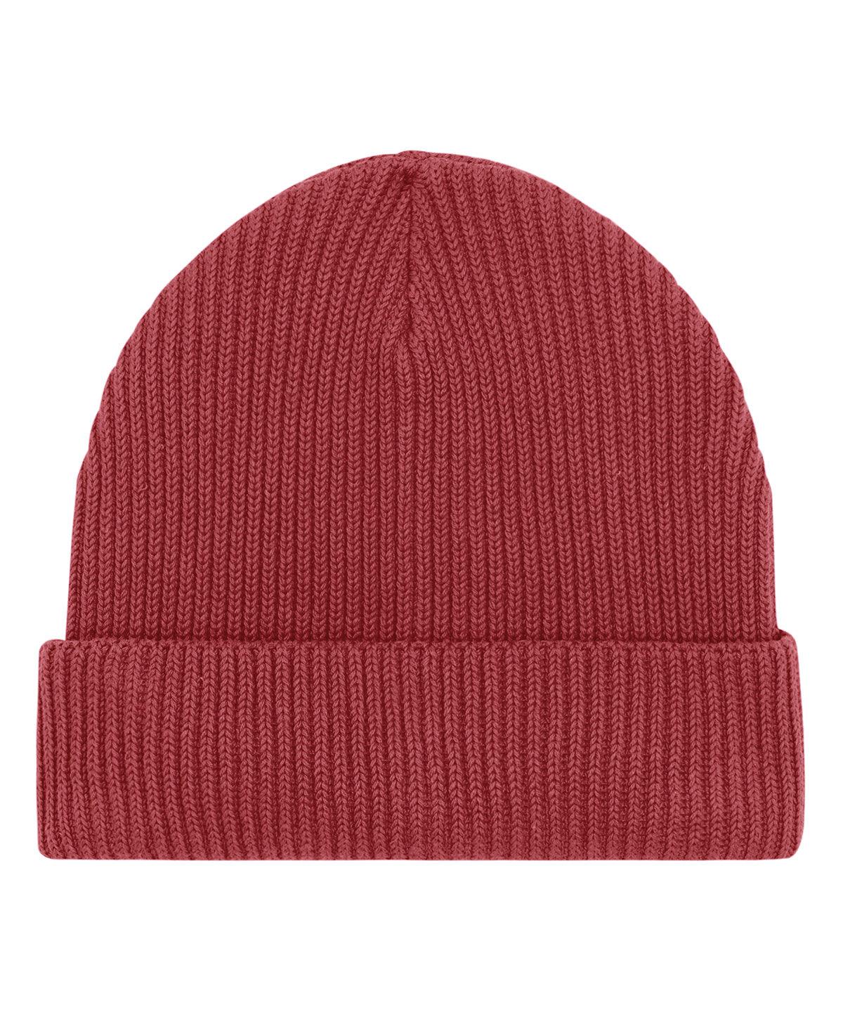 Red Earth - Fisherman beanie in unisex fit (STAU771) Hats Stanley/Stella Exclusives, Headwear, New Colours For 2022, New In Autumn Winter, New In Mid Year, Organic & Conscious, Raladeal - Stanley Stella, Stanley/ Stella, Winter Essentials Schoolwear Centres