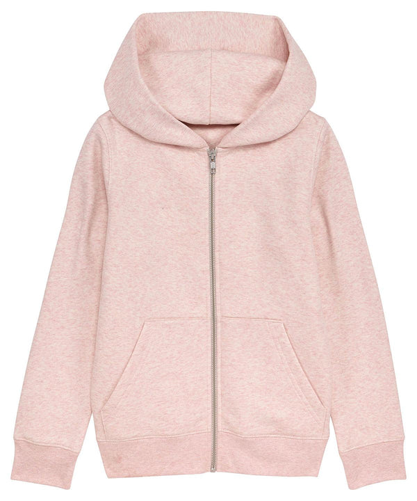 Cream Heather Pink - Mini Runner kids brushed zip-through sweatshirt (STSK912) Hoodies Stanley/Stella Exclusives, Hoodies, New Styles For 2022, Organic & Conscious Schoolwear Centres