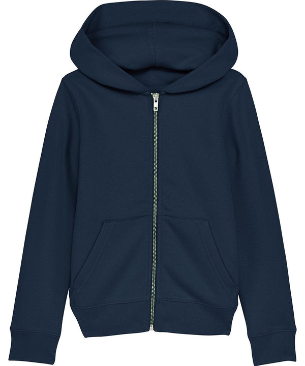 French Navy - Mini Runner kids brushed zip-through sweatshirt (STSK912) Hoodies Stanley/Stella Exclusives, Hoodies, New Styles For 2022, Organic & Conscious Schoolwear Centres