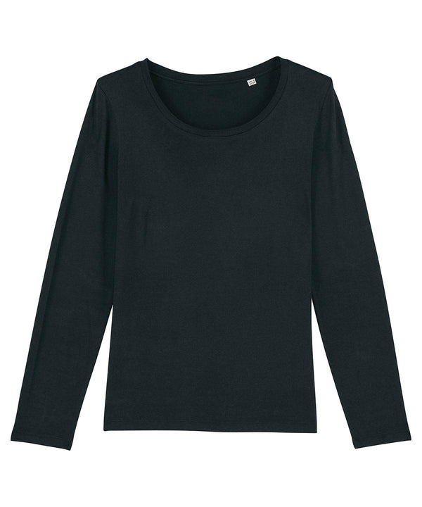 Black - Stella Singer women's long sleeve t-shirt (STTW021) T-Shirts Stanley/Stella Exclusives, New Styles For 2022, Organic & Conscious, Stanley/ Stella, T-Shirts & Vests, Women's Fashion Schoolwear Centres