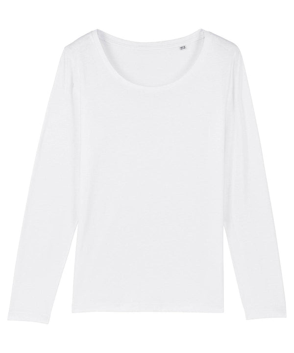 White - Stella Singer women's long sleeve t-shirt (STTW021) T-Shirts Stanley/Stella Exclusives, New Styles For 2022, Organic & Conscious, Stanley/ Stella, T-Shirts & Vests, Women's Fashion Schoolwear Centres