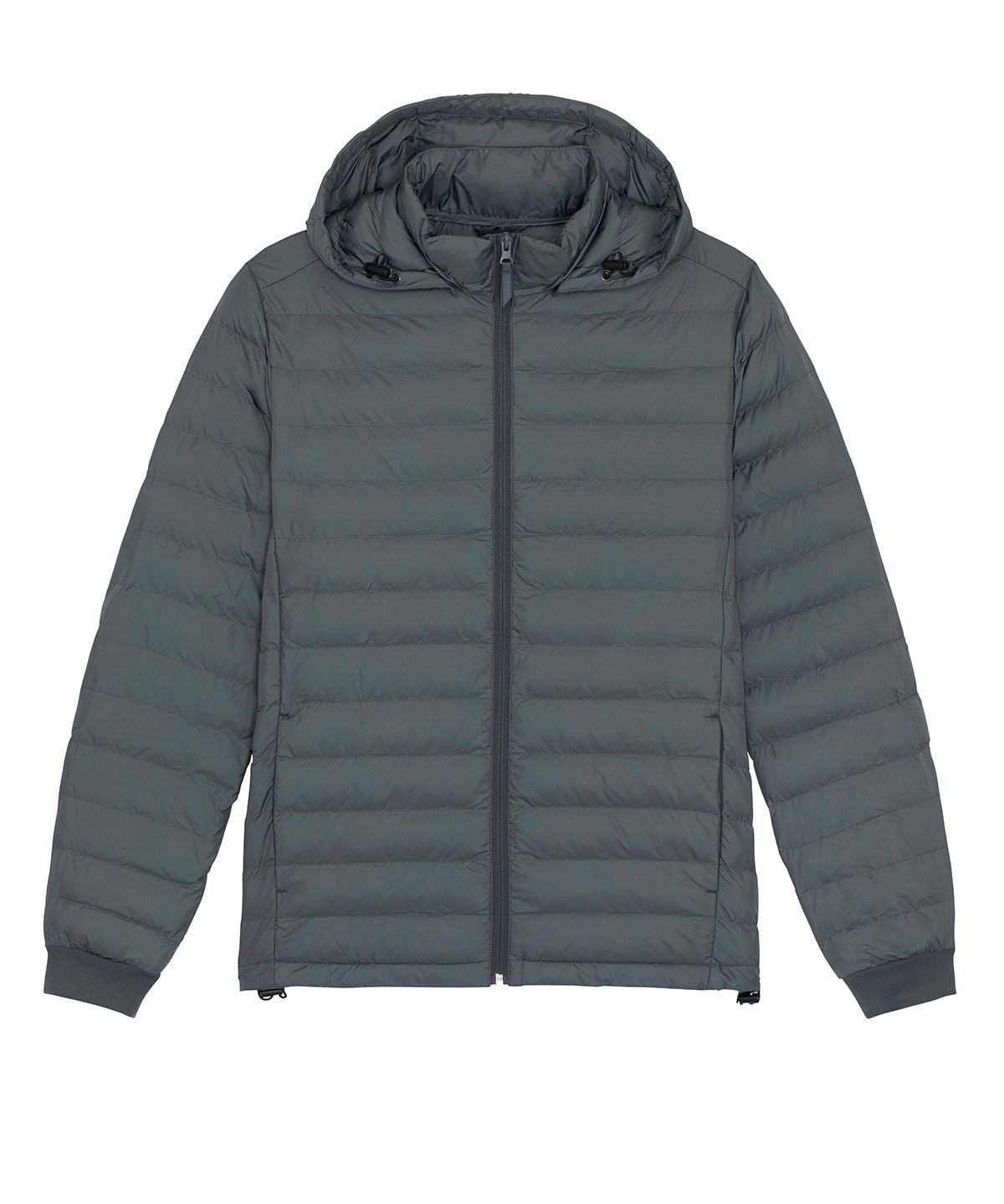 Deep Metal - Stanley Voyager jacket with removable hood (STJM837) Jackets Stanley/Stella Exclusives, Jackets & Coats, New Styles For 2022, Organic & Conscious, Padded Perfection, Stanley/ Stella Schoolwear Centres