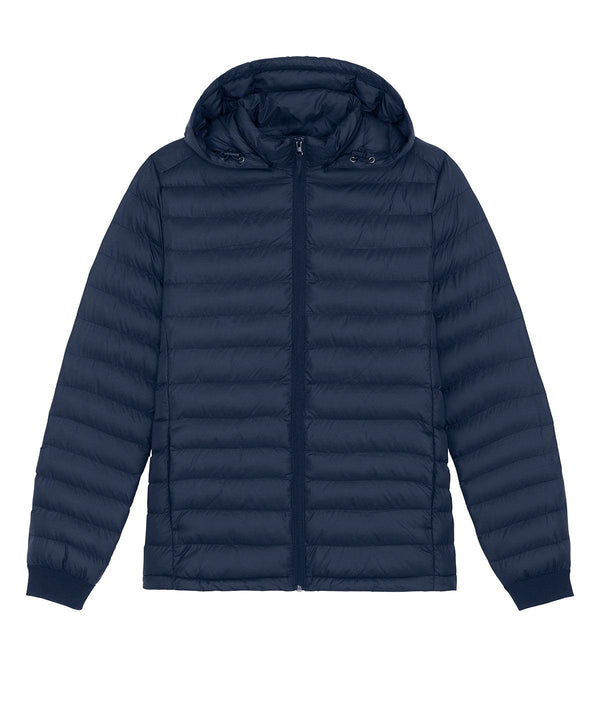 French Navy - Stanley Voyager jacket with removable hood (STJM837) Jackets Stanley/Stella Exclusives, Jackets & Coats, New Styles For 2022, Organic & Conscious, Padded Perfection, Stanley/ Stella Schoolwear Centres