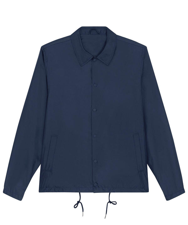 French Navy - Coacher casual jacket (STJU833) Jackets Stanley/Stella Exclusives, Festival, Jackets & Coats, New Styles For 2022, Organic & Conscious, Stanley/ Stella, Streetwear Schoolwear Centres