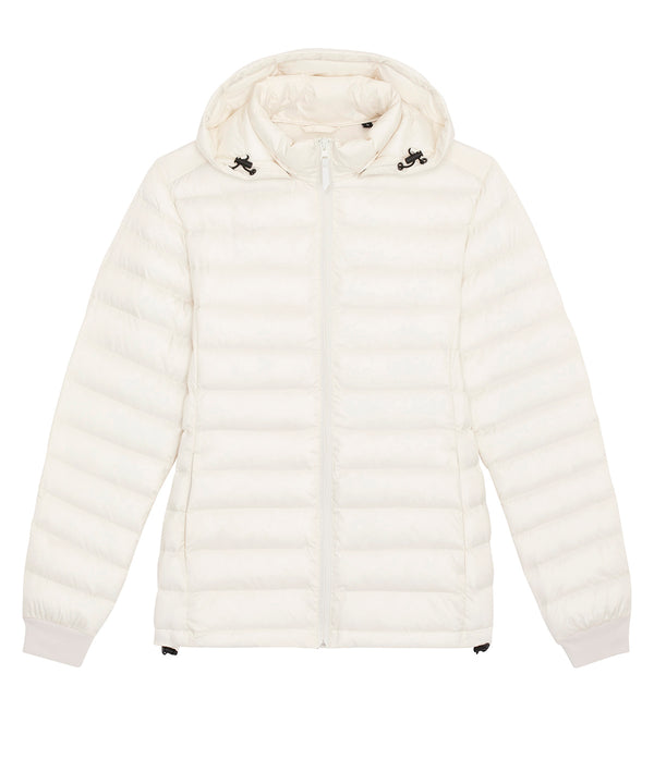 Off White - Stella Voyager jacket with removable hood (STJW839) Jackets Stanley/Stella Exclusives, Jackets & Coats, New Styles For 2022, Organic & Conscious, Padded Perfection, Stanley/ Stella Schoolwear Centres