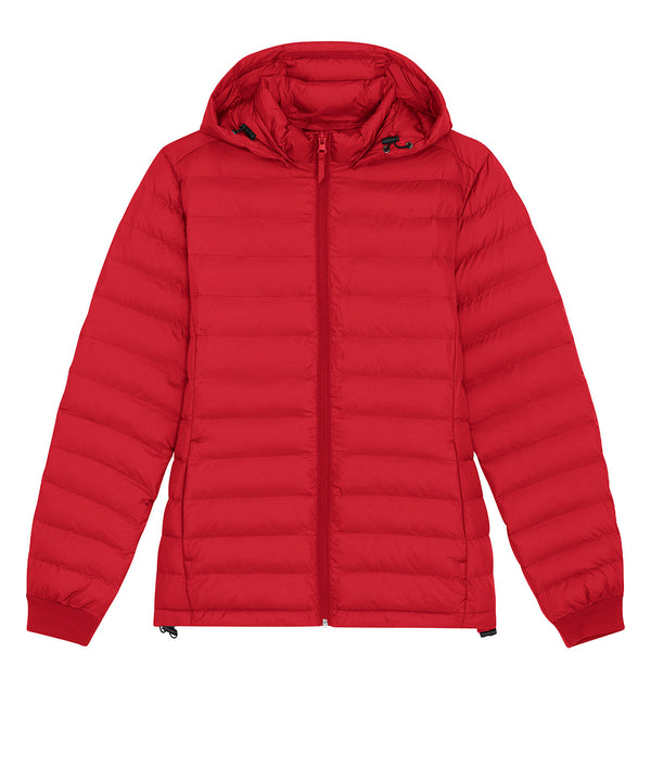 Red - Stella Voyager jacket with removable hood (STJW839) Jackets Stanley/Stella Exclusives, Jackets & Coats, New Styles For 2022, Organic & Conscious, Padded Perfection, Stanley/ Stella Schoolwear Centres