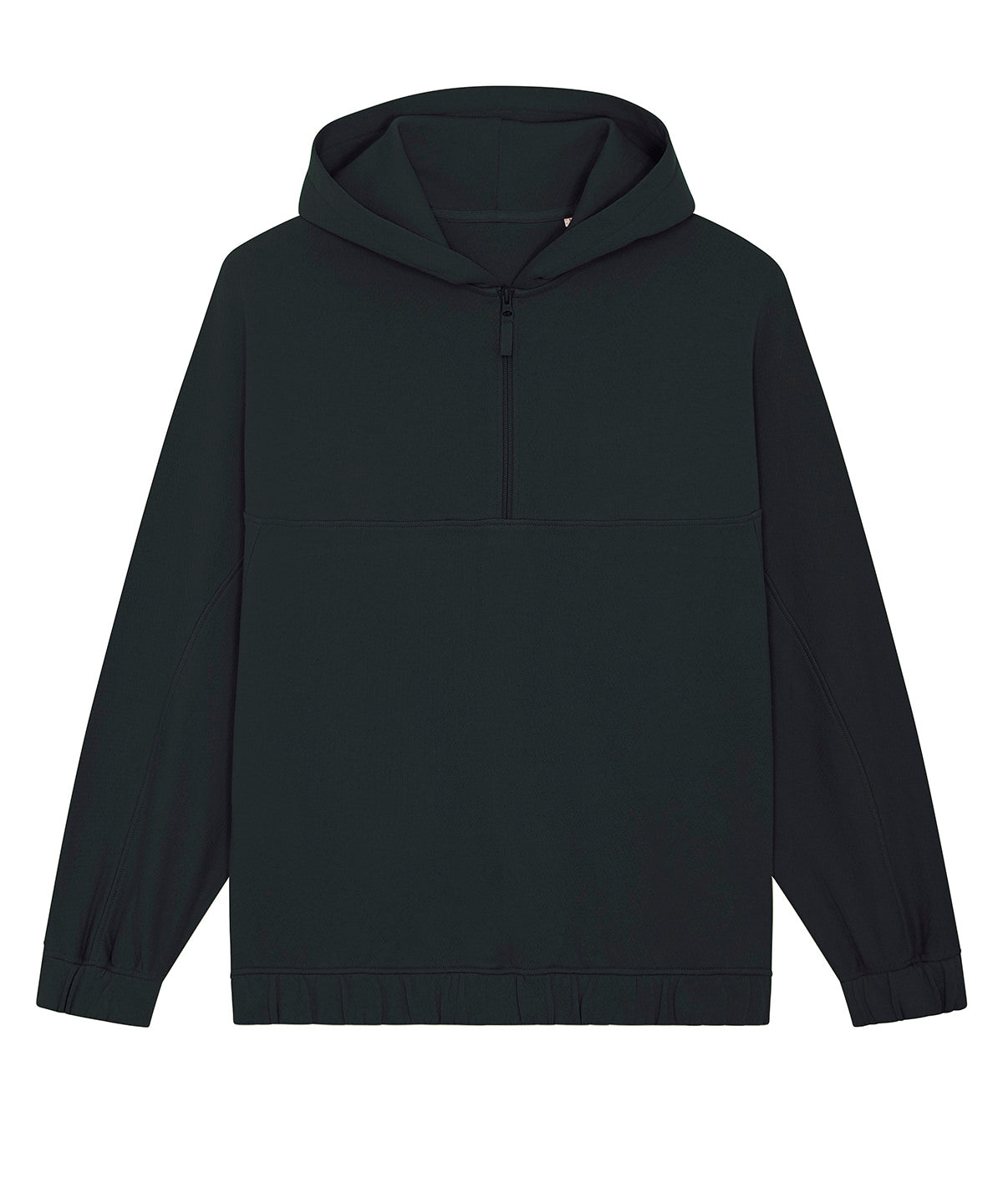 Black - Globetrotter Wave Terry unisex oversized hoodie (STSU875) Hoodies Stanley/Stella Exclusives, Home Comforts, Hoodies, New Styles For 2022, Organic & Conscious, Raladeal - Stanley Stella, Stanley/ Stella, Streetwear Schoolwear Centres