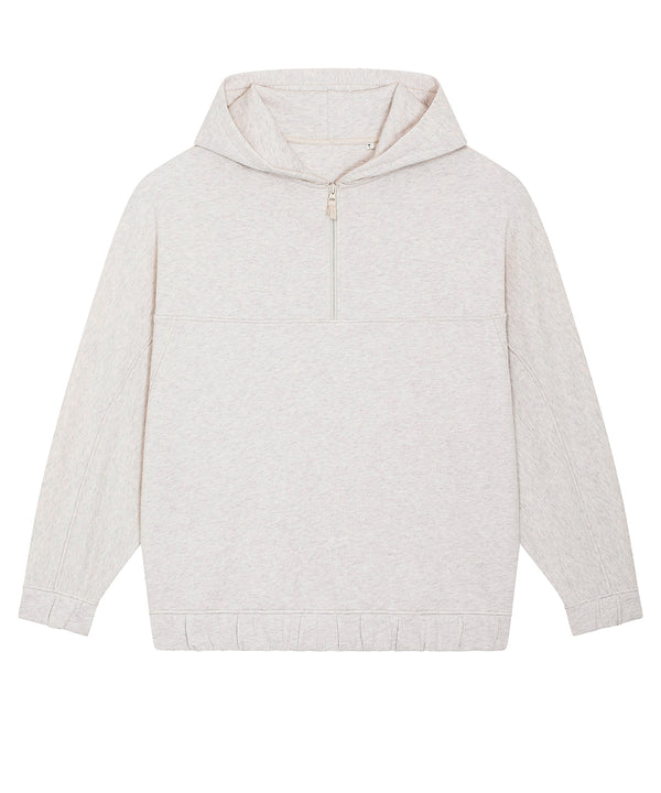 Cream Heather Grey - Globetrotter Wave Terry unisex oversized hoodie (STSU875) Hoodies Stanley/Stella Exclusives, Home Comforts, Hoodies, New Styles For 2022, Organic & Conscious, Raladeal - Stanley Stella, Stanley/ Stella, Streetwear Schoolwear Centres