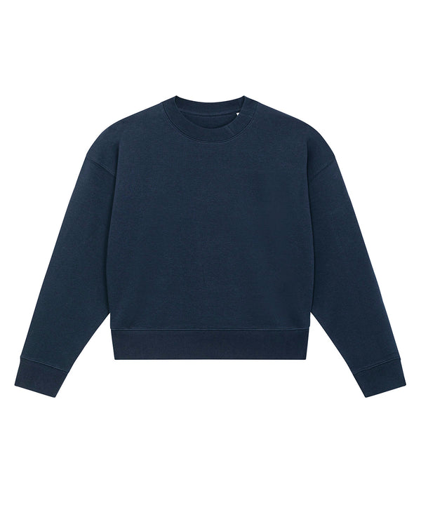 French Navy - Stella Cropster terry women's cropped crew neck sweatshirt (STSW873) Sweatshirts Stanley/Stella Cropped, Exclusives, New Styles For 2022, Organic & Conscious, Stanley/ Stella, Sweatshirts Schoolwear Centres