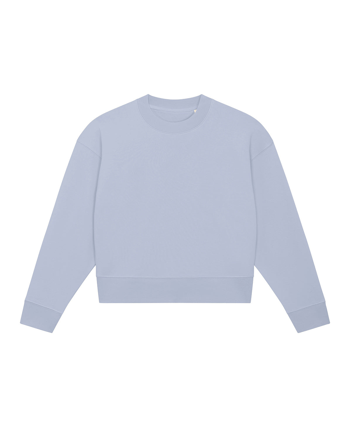 Serene Blue - Stella Cropster terry women's cropped crew neck sweatshirt (STSW873) Sweatshirts Stanley/Stella Cropped, Exclusives, New Styles For 2022, Organic & Conscious, Stanley/ Stella, Sweatshirts Schoolwear Centres