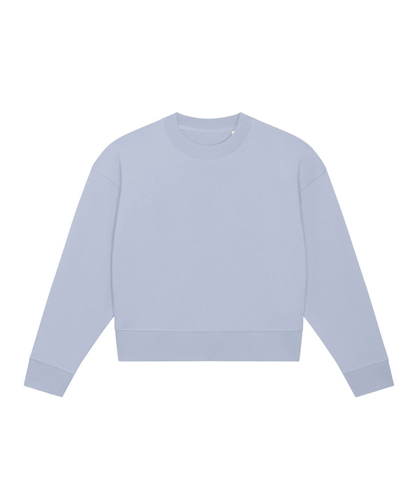 Serene Blue - Stella Cropster terry women's cropped crew neck sweatshirt (STSW873) Sweatshirts Stanley/Stella Cropped, Exclusives, New Styles For 2022, Organic & Conscious, Stanley/ Stella, Sweatshirts Schoolwear Centres