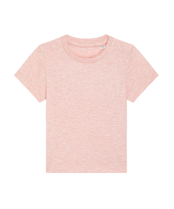 Cream Heather Pink - Baby Creator iconic babies' t-shirt (STTB918) T-Shirts Stanley/Stella Baby & Toddler, Exclusives, New Colours for 2023, New Styles For 2022, Organic & Conscious, Stanley/ Stella, T-Shirts & Vests Schoolwear Centres