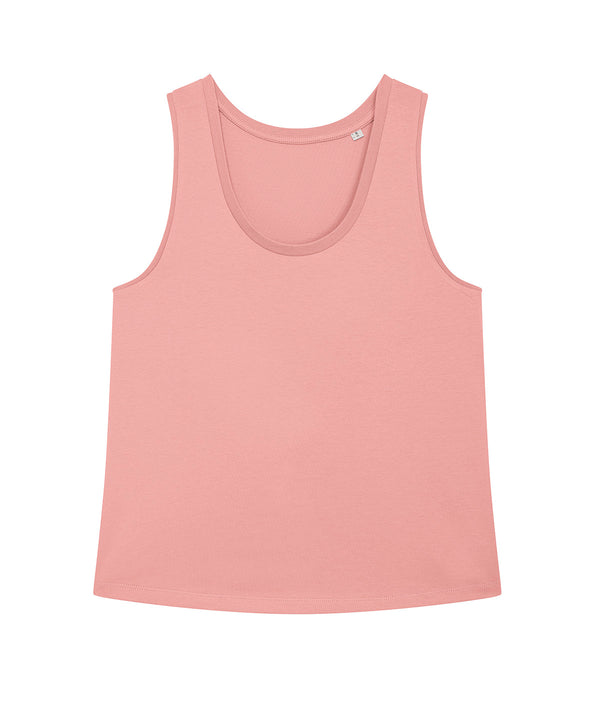 Canyon Pink - Stella Minter women's medium fit tank top (STTW084) Vests Stanley/Stella Exclusives, New Styles For 2022, Organic & Conscious, Raladeal - Recently Added, Stanley/ Stella, T-Shirts & Vests Schoolwear Centres