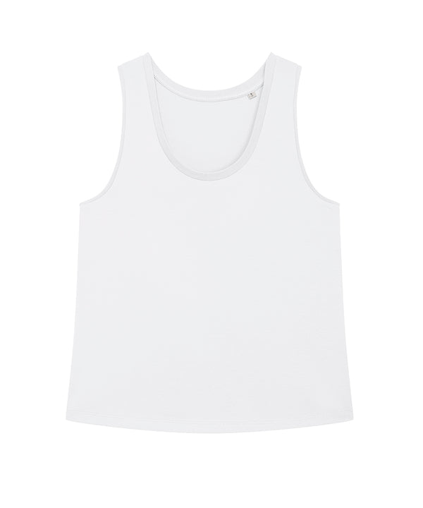 White - Stella Minter women's medium fit tank top (STTW084) Vests Stanley/Stella Exclusives, New Styles For 2022, Organic & Conscious, Raladeal - Recently Added, Stanley/ Stella, T-Shirts & Vests Schoolwear Centres