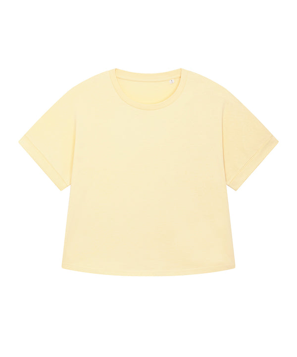 Butter - Stella Collider oversized women’s t-shirt (STTW089) T-Shirts Stanley/Stella Exclusives, New Styles For 2022, Organic & Conscious, Oversized, Stanley/ Stella, T-Shirts & Vests, Women's Fashion Schoolwear Centres