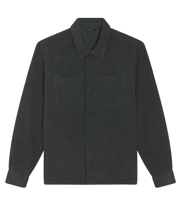 Dark Heather Grey - Unisex River shirt jacket (STJU845) Jackets Stanley/Stella Jackets & Coats, New in, Organic & Conscious, Stanley/ Stella, Winter Essentials Schoolwear Centres