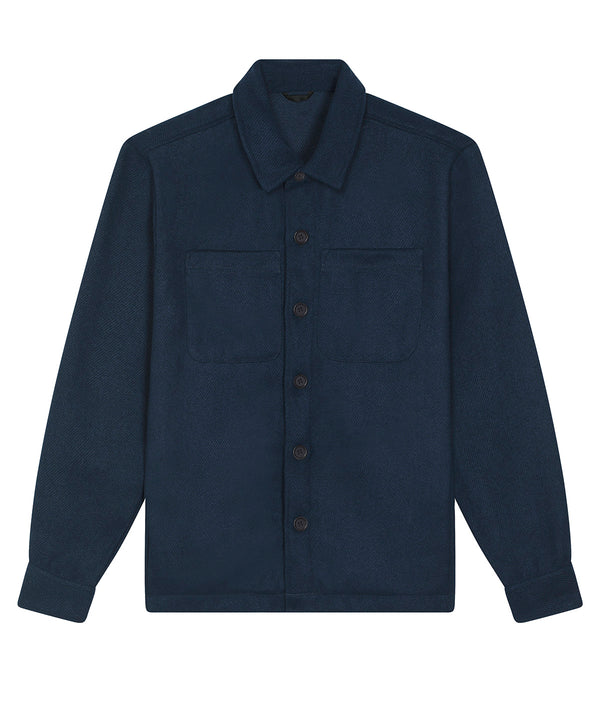 French Navy - Unisex River shirt jacket (STJU845) Jackets Stanley/Stella Jackets & Coats, New in, Organic & Conscious, Stanley/ Stella, Winter Essentials Schoolwear Centres