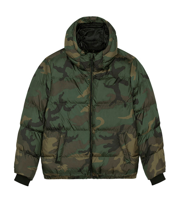 Camouflage - Unisex Puffer AOP oversize jacket (STJU945) Jackets Stanley/Stella Jackets & Coats, New in, Organic & Conscious, Padded & Insulation, Stanley/ Stella, Winter Essentials Schoolwear Centres