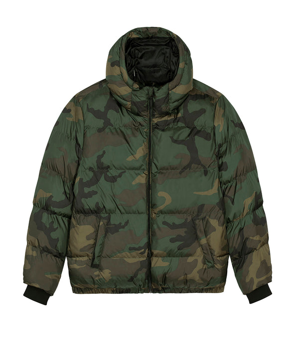 Oversized camo puffer jacket on sale