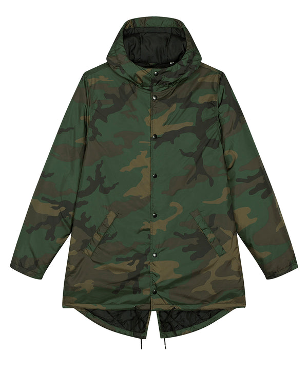 Camouflage - Unisex padded parka AOP jacket (STJU946) Jackets Stanley/Stella Jackets & Coats, New in, Organic & Conscious, Padded & Insulation, Stanley/ Stella, Winter Essentials Schoolwear Centres