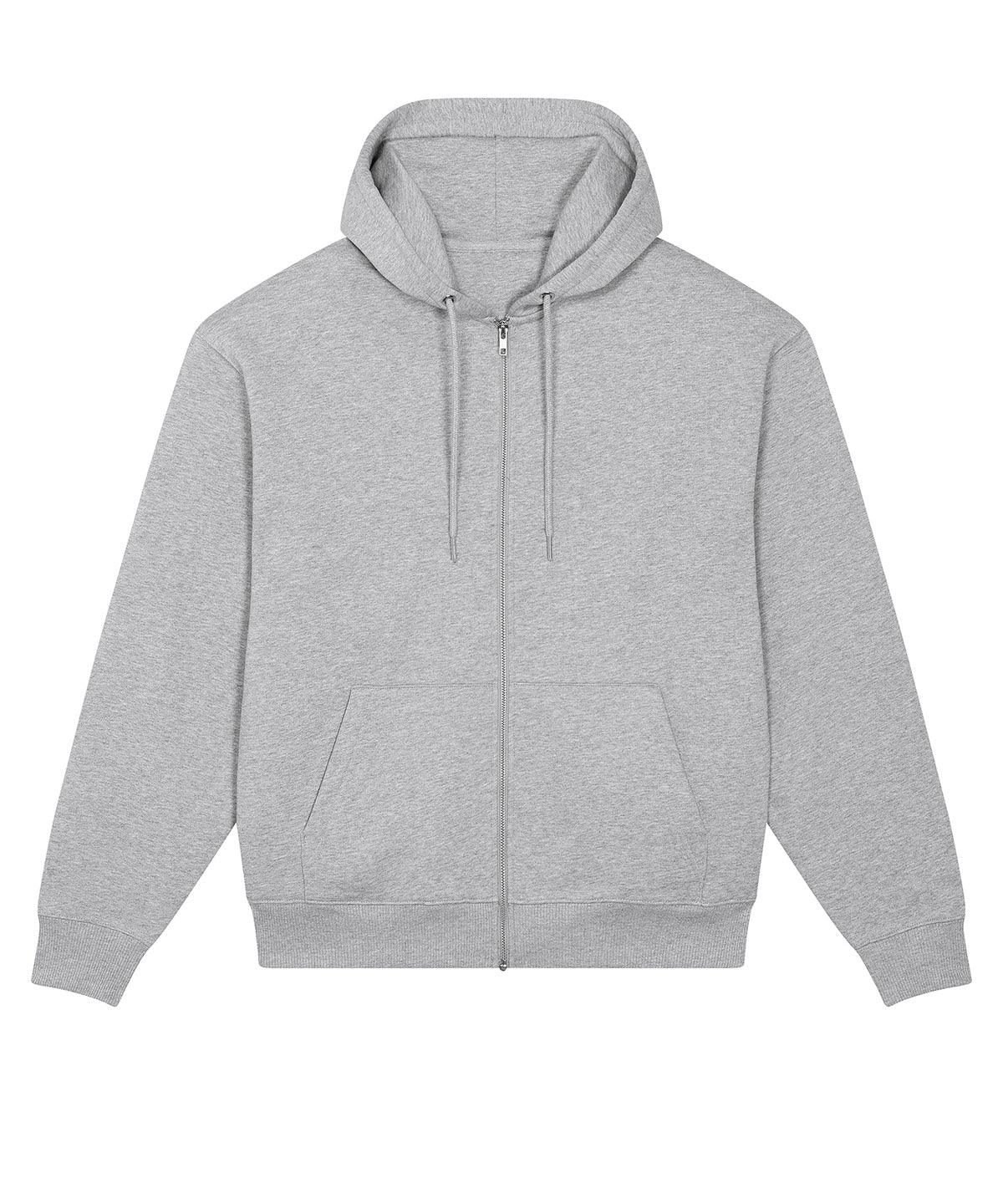 Heather Grey - Unisex Locker heavy zip-through sweatshirt (STSU953) Sweatshirts Stanley/Stella Hoodies, Jackets - Fleece, New in, Organic & Conscious, Stanley/ Stella Schoolwear Centres