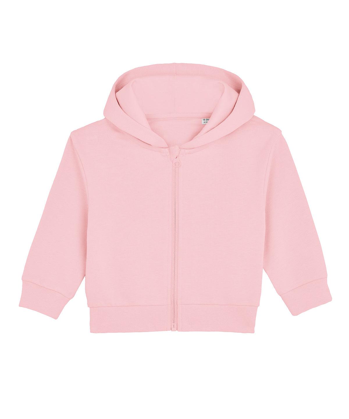 Cotton Pink - Baby Connector hoodie zip-through sweatshirt (STSB105) Hoodies Stanley/Stella Home of the hoodie, Hoodies, New Styles for 2023, Organic & Conscious, Rebrandable Schoolwear Centres