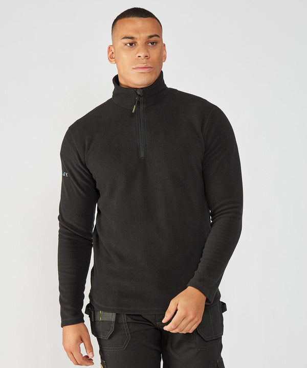 Black - Hobson 1/4 zip microfleece Jackets Stanley Workwear Exclusives, Jackets & Coats, Jackets - Fleece, Must Haves, New For 2021, New In Autumn Winter, New In Mid Year, Workwear Schoolwear Centres