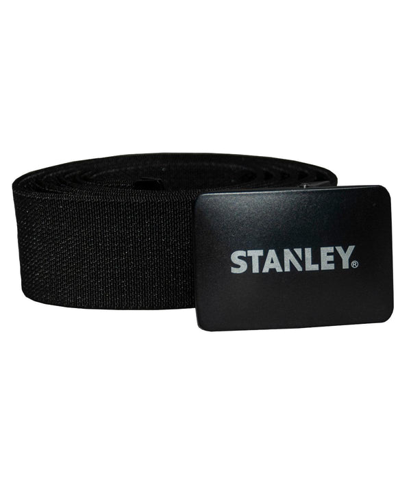 Black - Stanley branded belt (clamp buckle) Belts Stanley Workwear Exclusives, Gifting & Accessories, Must Haves, New For 2021, Trousers & Shorts, Workwear Schoolwear Centres