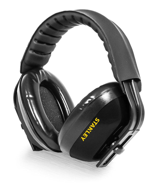 Black - Stanley padded ear defenders Ear Muffs Stanley Workwear Exclusives, Gifting & Accessories, Must Haves, New For 2021, Workwear Schoolwear Centres
