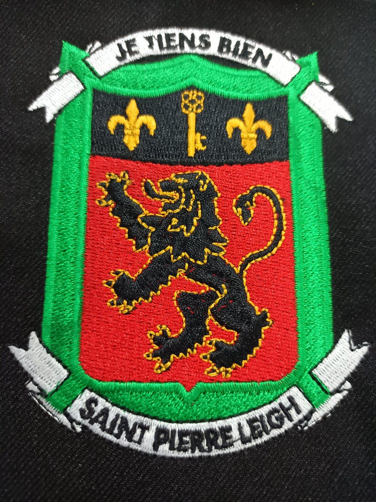 Saint Pierre School Uniform | Official New PE T-Shirt | (Black/Emerald Green) with School Logo