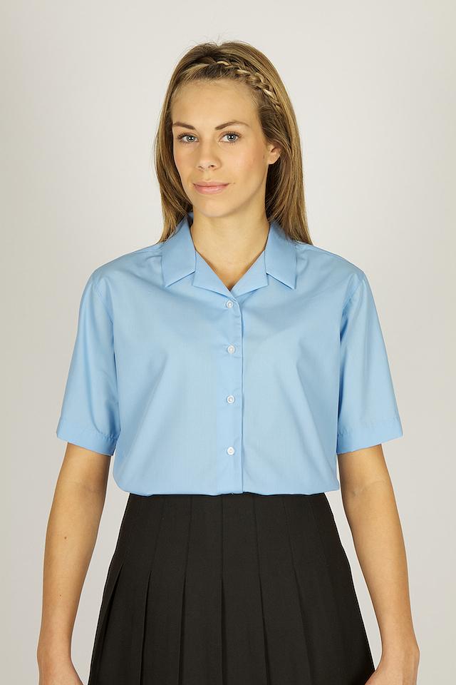 Single Pack - Short Sleeve Revere Blouses - Schoolwear Centres | School Uniform Centres