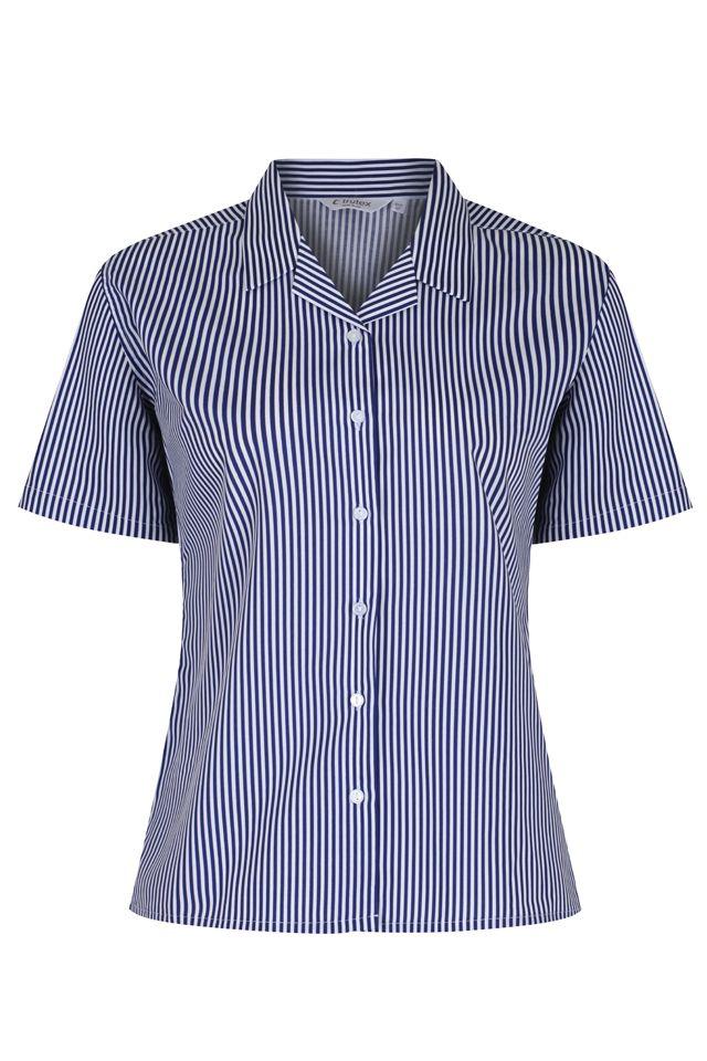 Non-iron Revere Collar Checked Blouses - Twin pack - Schoolwear Centres | School Uniform Centres