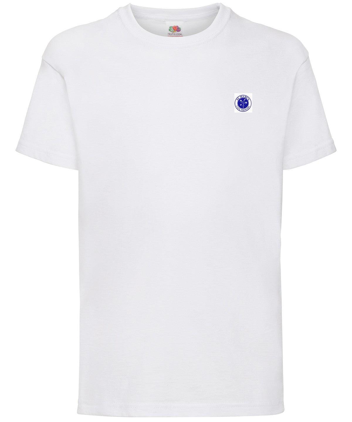 St Mary's C of E Primary School, Prittlewell - White T-Shirt with School Logo - Schoolwear Centres | School Uniform Centres