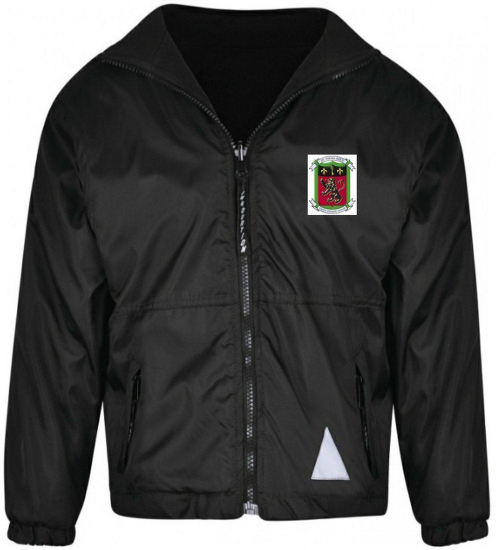 Saint Pierre School - Black Reversible Jacket with School Logo - Schoolwear Centres | School Uniform Centres