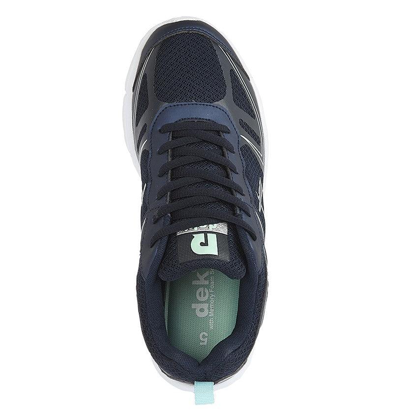 DEK  [R MEMORY FOAM]  'STARLING'  Superlight 6 Eye Lace Trainer | Fuchsia/Black | Navy/Mint | Black - Schoolwear Centres | School Uniform Centres