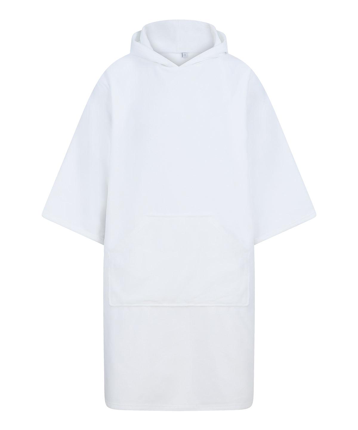 White - Adults poncho Ponchos Towel City Homewares & Towelling, New in, New Styles For 2022 Schoolwear Centres