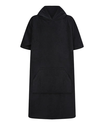 Black - Kids poncho Ponchos Towel City Homewares & Towelling, Junior, New in, New Styles For 2022 Schoolwear Centres