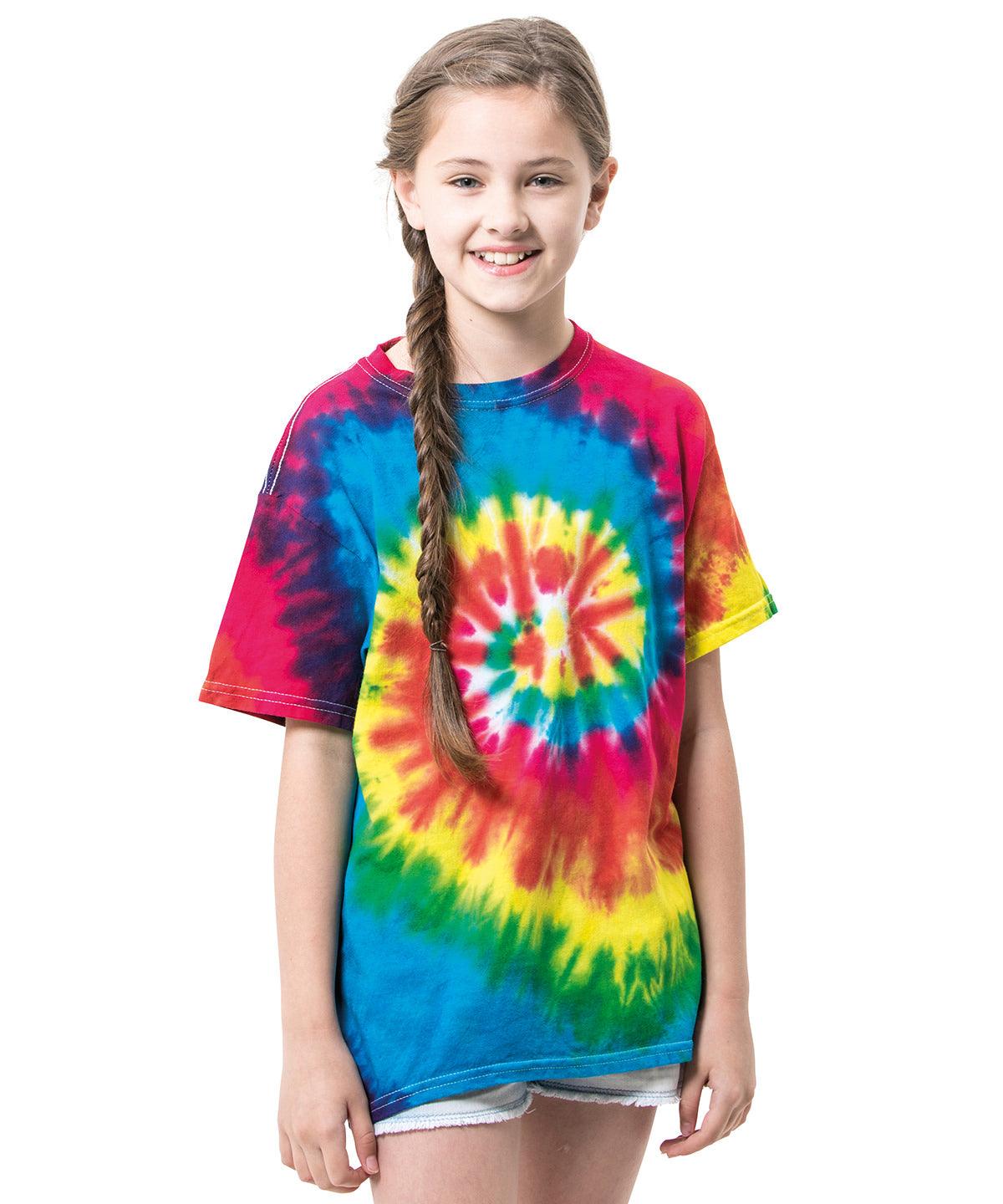 Independence - Kids tie-dye T T-Shirts Colortone Holiday Season, Hyperbrights and Neons, Junior, Must Haves, T-Shirts & Vests Schoolwear Centres