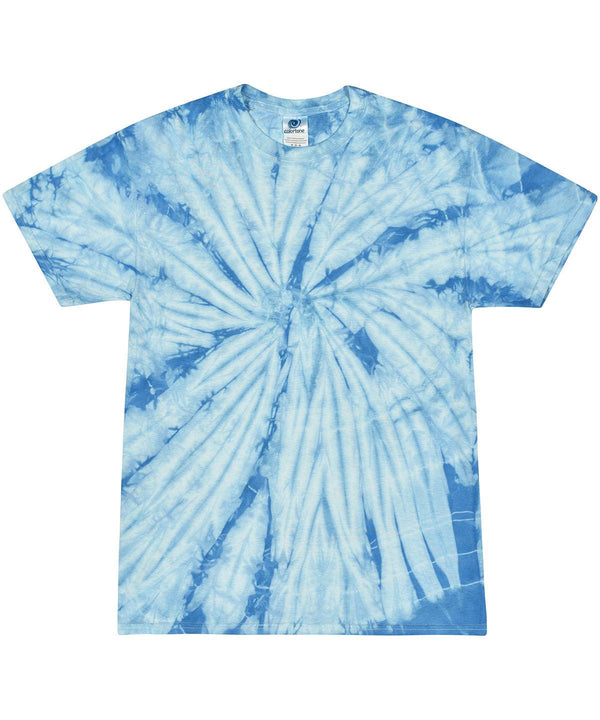 Spider Baby Blue - Tie-dye shirt T-Shirts Colortone Festival, Holiday Season, Hyperbrights and Neons, Must Haves, Pastels and Tie Dye, T-Shirts & Vests Schoolwear Centres