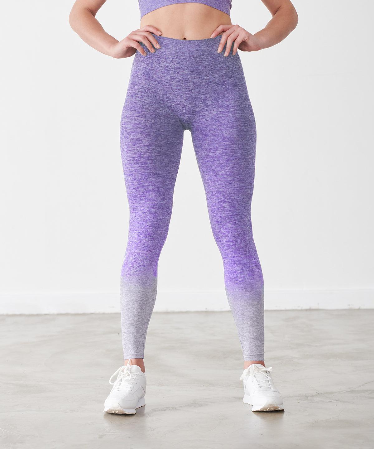 Purple/Light Grey Marl - Women's seamless fade out leggings Leggings Tombo Activewear & Performance, Athleisurewear, Fashion Leggings, Leggings, Must Haves, On-Trend Activewear, Sports & Leisure, Trousers & Shorts, Women's Fashion Schoolwear Centres