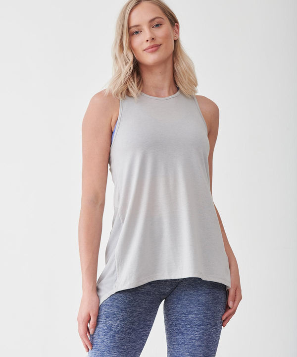 Light Grey - Women's open back vest Vests Tombo Athleisurewear, Rebrandable, Sports & Leisure, Street Casual, T-Shirts & Vests Schoolwear Centres