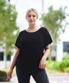 Black - Scoop neck tee T-Shirts Tombo New For 2021, New Styles For 2021, Plus Sizes, Sports & Leisure, T-Shirts & Vests Schoolwear Centres