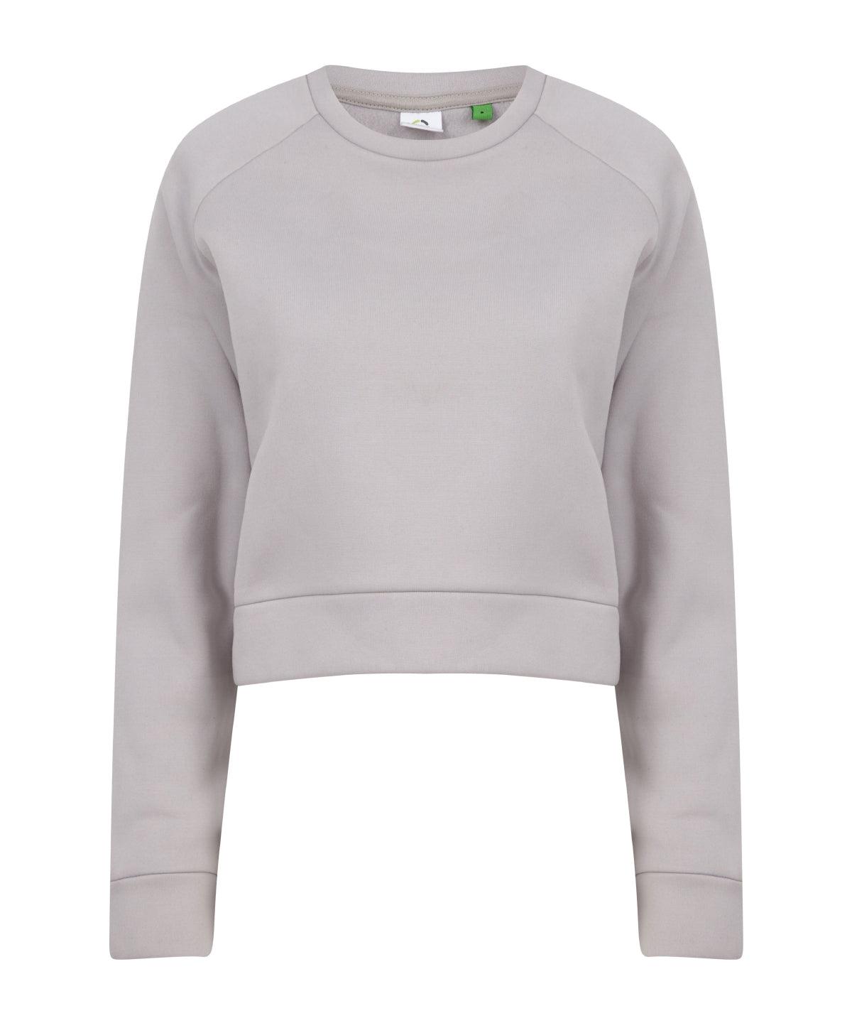 Light Grey - Women's cropped sweatshirt Sweatshirts Tombo Athleisurewear, Cropped, On-Trend Activewear, Rebrandable, Sports & Leisure, Street Casual, Sweatshirts Schoolwear Centres