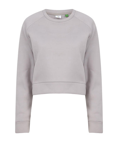 Light Grey - Women's cropped sweatshirt Sweatshirts Tombo Athleisurewear, Cropped, On-Trend Activewear, Rebrandable, Sports & Leisure, Street Casual, Sweatshirts Schoolwear Centres