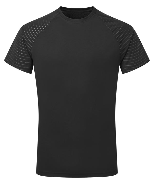 Black - TriDri® embossed sleeve t-shirt T-Shirts TriDri® Activewear & Performance, Exclusives, Must Haves, Plus Sizes, Raladeal - Recently Added, Rebrandable, Sports & Leisure, T-Shirts & Vests, UPF Protection Schoolwear Centres