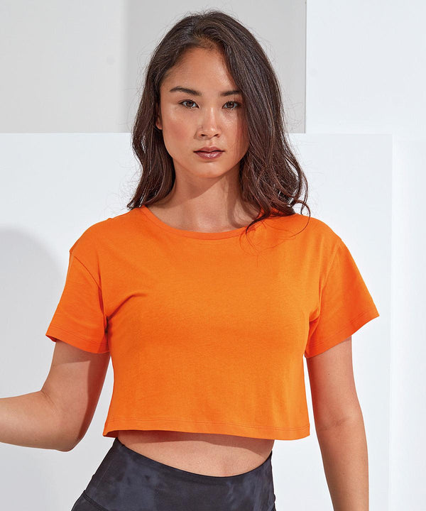 White - Women's TriDri® crop top T-Shirts TriDri® Activewear & Performance, Back to the Gym, Cropped, Exclusives, Lounge Sets, Must Haves, On-Trend Activewear, Padded Perfection, Raladeal - Recently Added, Rebrandable, Sports & Leisure, T-Shirts & Vests, Trending Loungewear Schoolwear Centres