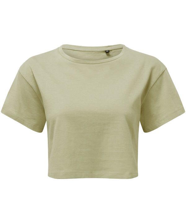 Sage Green - Women's TriDri® crop top T-Shirts TriDri® Activewear & Performance, Back to the Gym, Cropped, Exclusives, Lounge Sets, Must Haves, On-Trend Activewear, Padded Perfection, Raladeal - Recently Added, Rebrandable, Sports & Leisure, T-Shirts & Vests, Trending Loungewear Schoolwear Centres