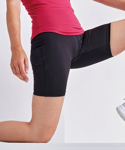 Black - Women's TriDri® legging shorts Shorts TriDri® Activewear & Performance, Back to the Gym, Exclusives, Lounge Sets, Must Haves, New Products – February Launch, Padded & Insulation, Plus Sizes, Rebrandable, Sports & Leisure, Trending Loungewear, Trousers & Shorts Schoolwear Centres