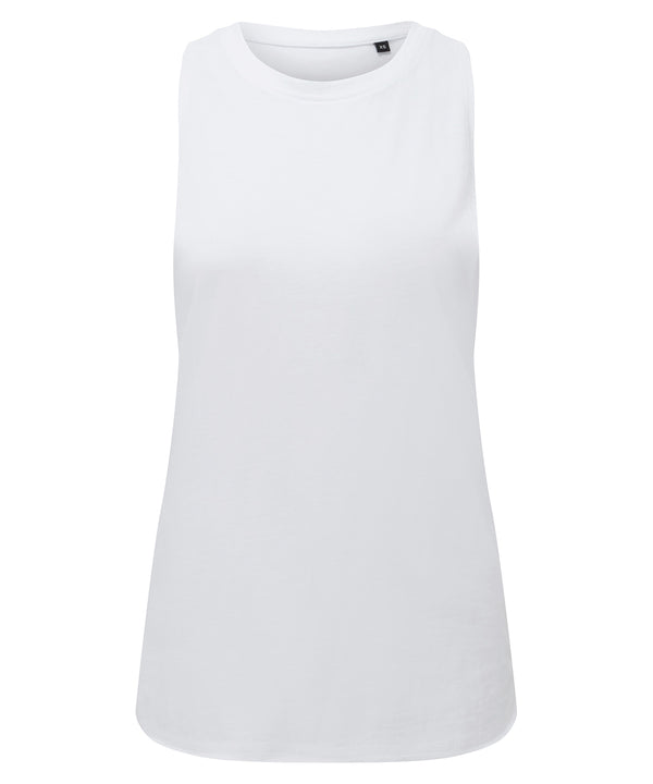 White - Women's TriDri® organic tank top Vests TriDri® Activewear & Performance, Back to the Gym, Exclusives, New Styles For 2022, Organic & Conscious, Women's Fashion Schoolwear Centres